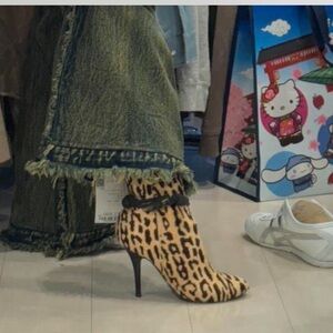 Sergio Rossi Leopard Print Heels